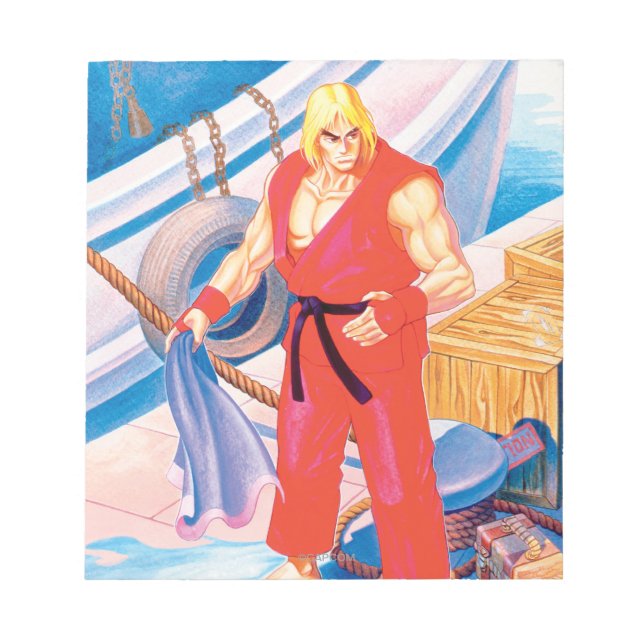 Ken on Dock Notepad (Front)