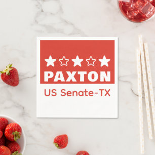 Ken PAXTON for US Senate Texas 2026 Napkins