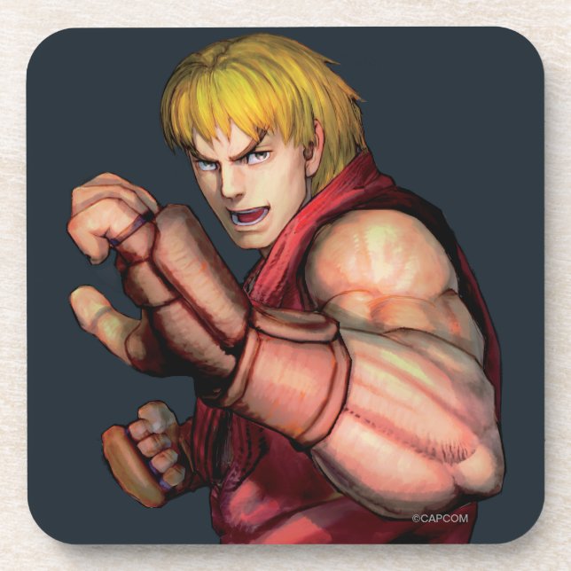Ken Ready to Fight Coaster (Front)