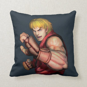 Ken Ready to Fight Throw Pillow
