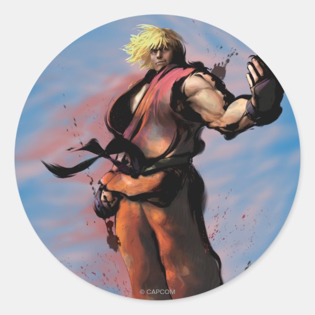 Ken Taunt Classic Round Sticker (Front)