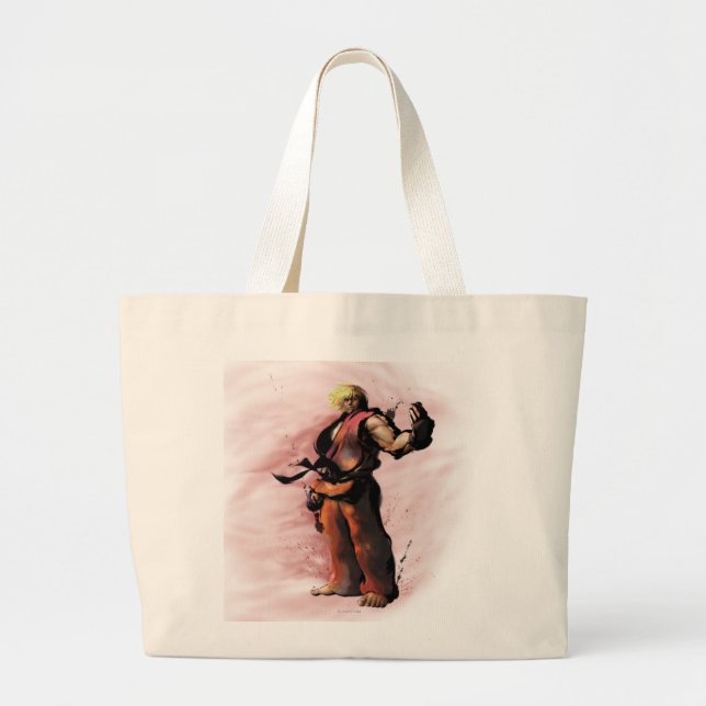 Ken Taunt Large Tote Bag (Front)