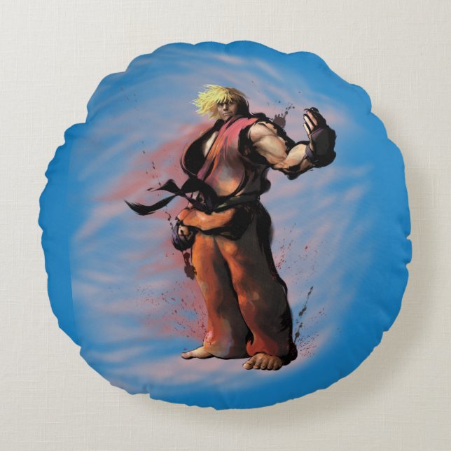 Ken Taunt Round Pillow (Front)