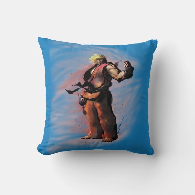 Ken Taunt Throw Pillow (Front)
