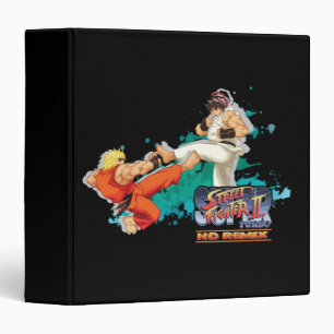 Ken Vs. Ryu 2 3 Ring Binder