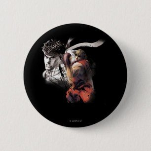 Ken Vs. Ryu Pinback Button