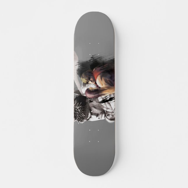 Ken Vs. Ryu Skateboard Deck (Front)