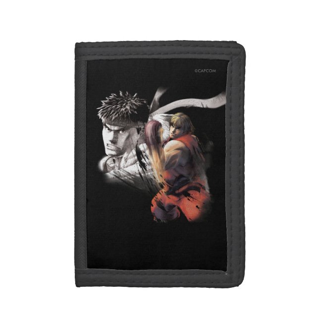 Ken Vs. Ryu Trifold Wallet (Front Vertical)