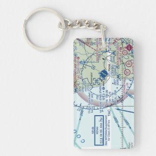 Kenai Airport chart / taxi diagram Keychain