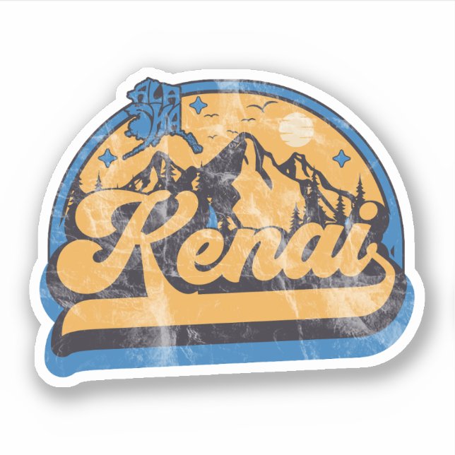 Kenai, Alaska Sticker (Front)