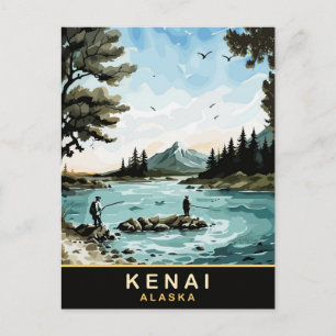 Kenai, Alaska, Vintage Travel  Postcard