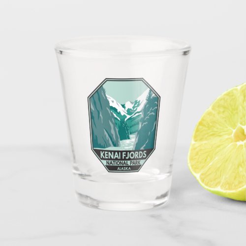 Kenai Fjords National Park Alaska Vintage  Shot Glass