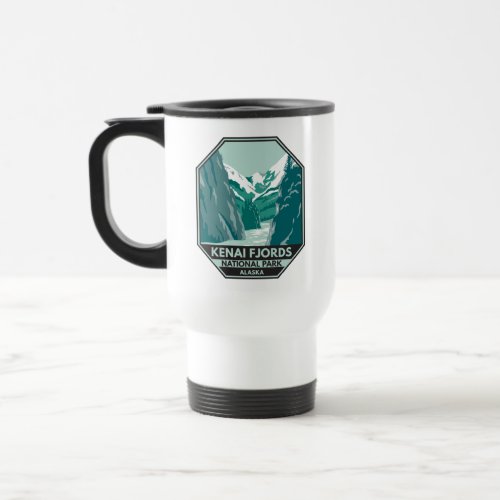 Kenai Fjords National Park Alaska Vintage  Travel Mug