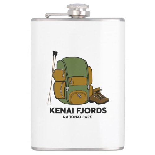 Kenai Fjords National Park Backpack Flask