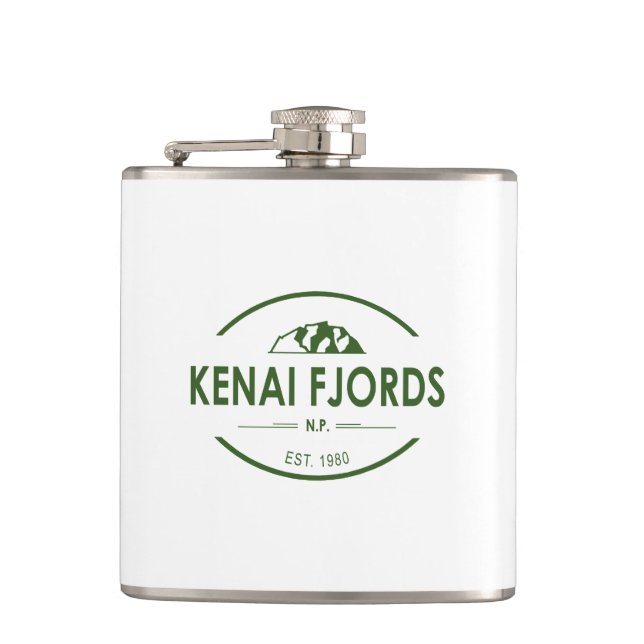Kenai Fjords National Park Flask (Front)
