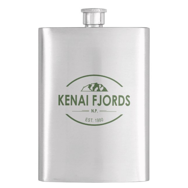 Kenai Fjords National Park Flask (Front)