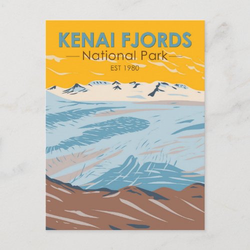 Kenai Fjords National Park Harding Icefield Postcard