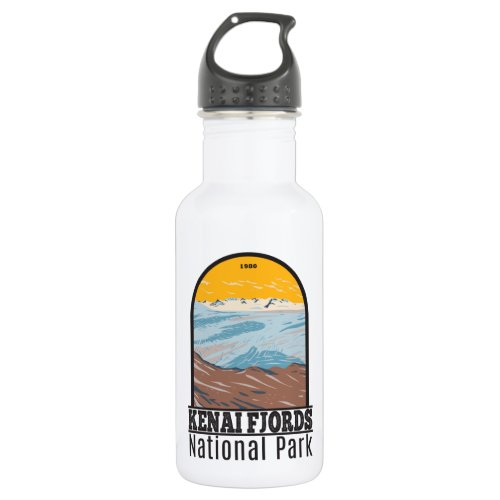 Kenai Fjords National Park Harding Icefield Stainless Steel Water Bottle