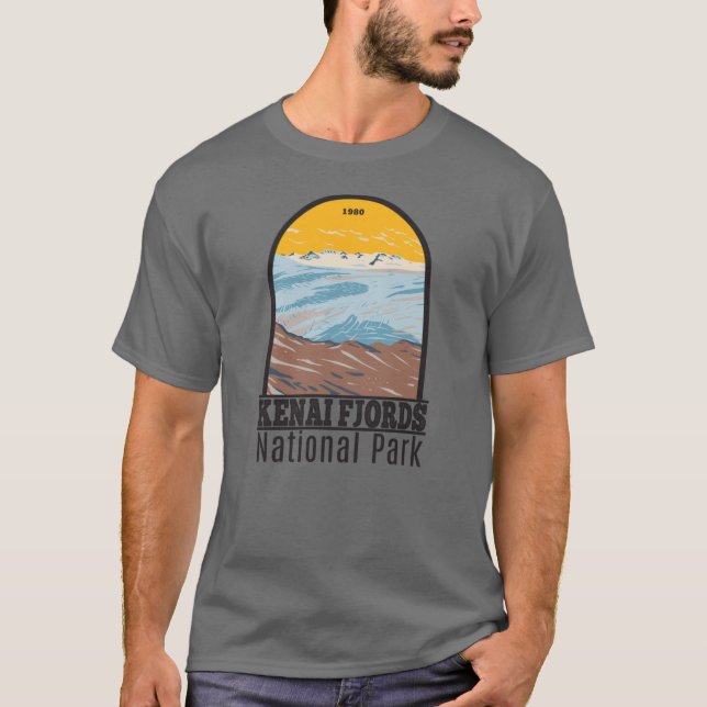 Kenai Fjords National Park Harding Icefield T-Shirt (Front)