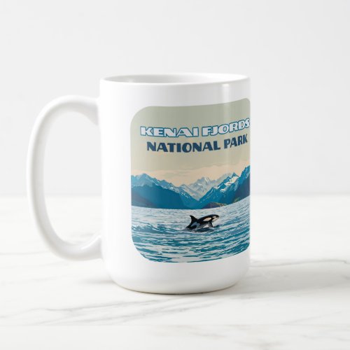 Kenai Fjords National Park Orca Alaska Vintage 