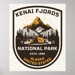 Kenai Fjords National Park Outdoors and Nature Poster