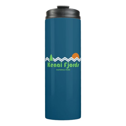 Kenai Fjords National Park Retro Thermal Tumbler