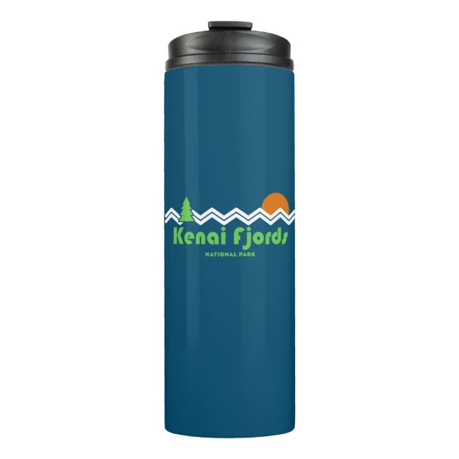 Kenai Fjords National Park Retro Thermal Tumbler (Front)