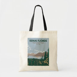 Kenai Fjords National Park Skilak Vintage  Tote Bag