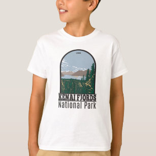 Kenai Fjords National Park Skilake Lake Vintage T- T-Shirt