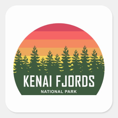 Kenai Fjords National Park Square Sticker