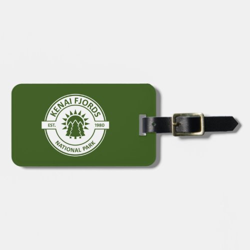 Kenai Fjords National Park Sun Trees Luggage Tag