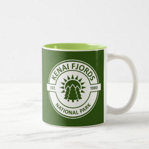 Kenai Fjords National Park Sun Trees Two-Tone Coffee Mug