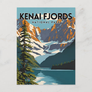 Kenai Fjords National Park Travel Postcard