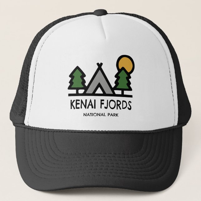 Kenai Fjords National Park Trucker Hat (Front)