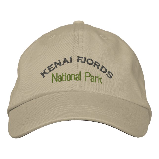 Kenai Fjords National Parks Embroidered Baseball Cap (Front)