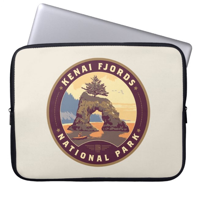 Kenai Fjords National Parks Laptop Sleeve (Front)
