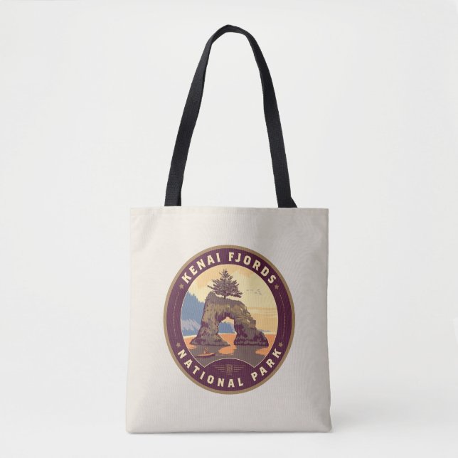 Kenai Fjords National Parks Tote Bag (Front)