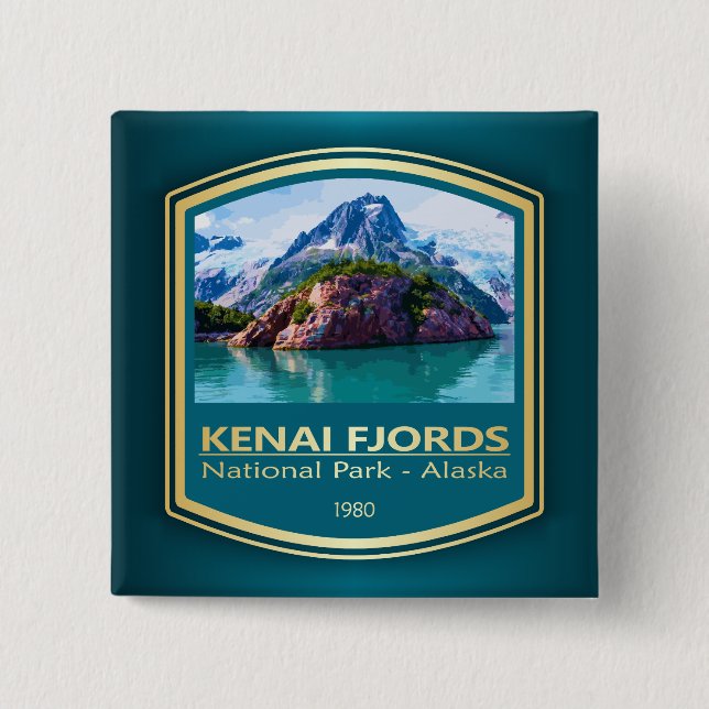 Kenai Fjords NP (PF1) Button (Front)