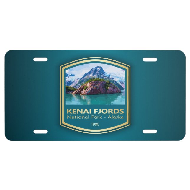 Kenai Fjords NP (PF1) License Plate (Front)