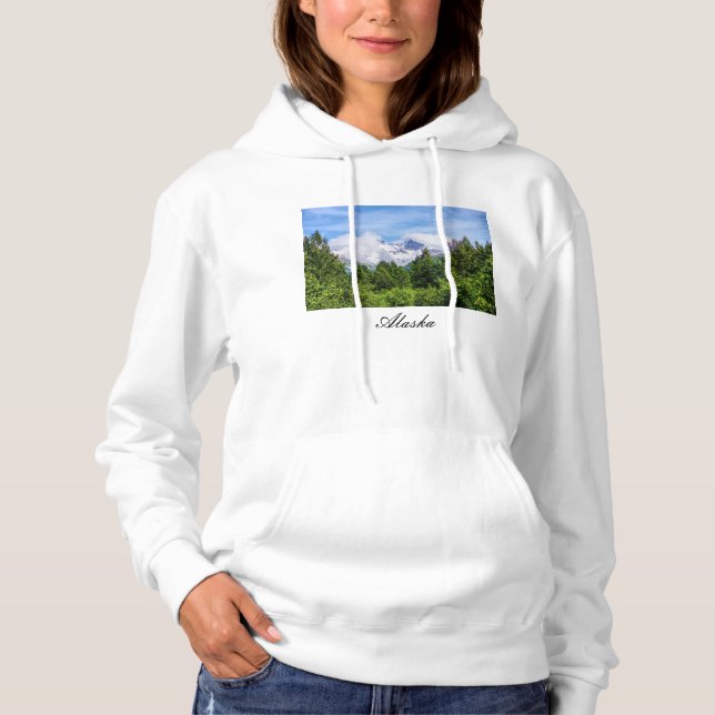 Kenai Fjords Snowy Mountains Sweatshirt Hoodie (Front)