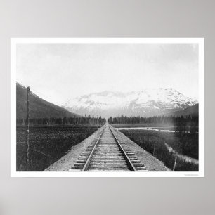 Kenai Peninsula Railroad Track 1918 Poster