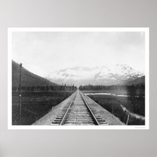 Kenai Peninsula Railroad Track 1918 Poster