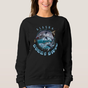 Kenai River Alaska Alaskan Salmon Fishing Trip AK Sweatshirt