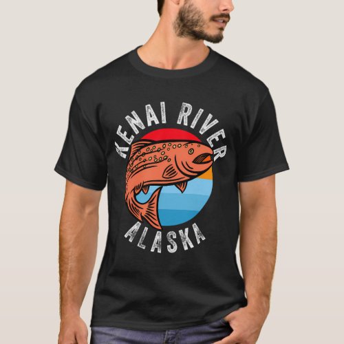 Kenai River Alaska Fishing Salmon Angler T_Shirt