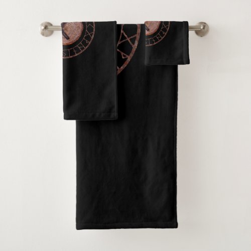 Kenaz Elder Futhark rune Bath Towel Set