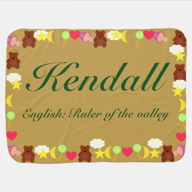 Kendall Baby Blanket Template (Horizontal)