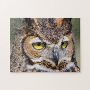 Kendall County, Texas. Great Horned Owl Jigsaw Puzzle