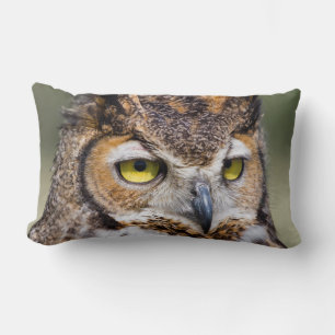 Kendall County, Texas. Great Horned Owl Lumbar Pillow