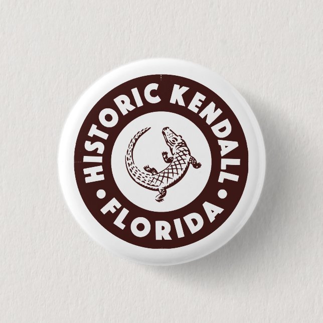 Kendall Florida Circle - Brown  Button (Front)