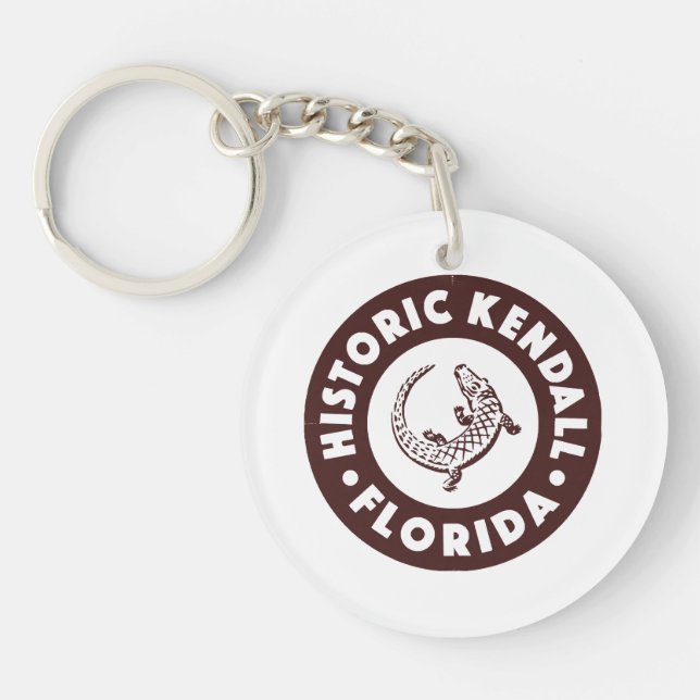 Kendall Florida Circle - Brown  Keychain (Front)